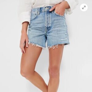 Agolde Parker Long Denim Short